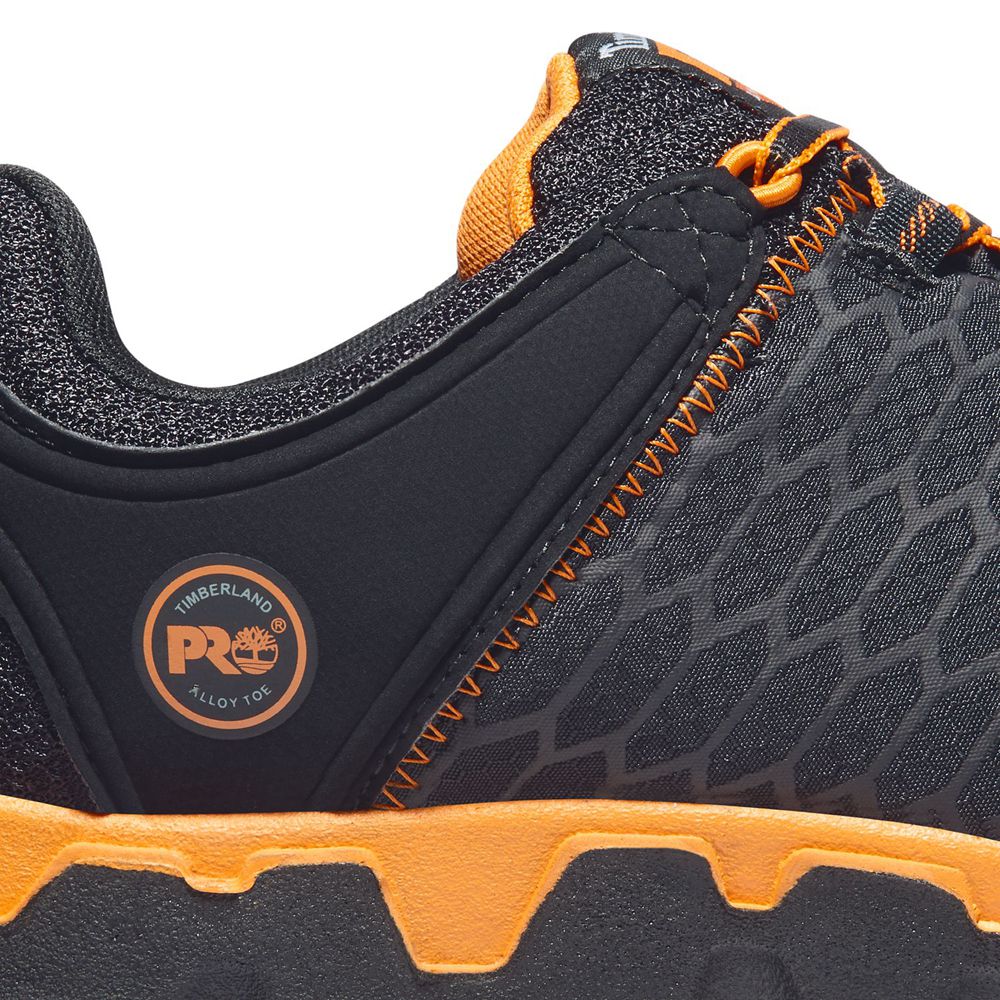 Zapatos de Trabajo Timberland Argentina Hombre - Pro® Powertrain Sport Alloy Toe Eh - Negras/Naranja